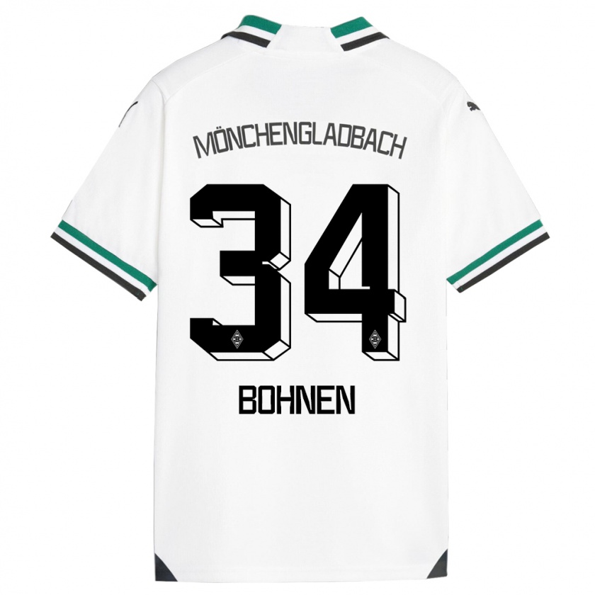 Kandiny Kinderen Bohnen #34 Wit Groen Thuisshirt Thuistenue 2023/24 T-Shirt België