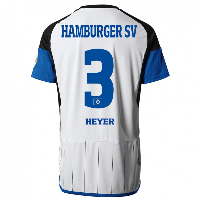 Kandiny Bambino Maglia Moritz Heyer #3 Bianco Kit Gara Home 2023/24 Maglietta