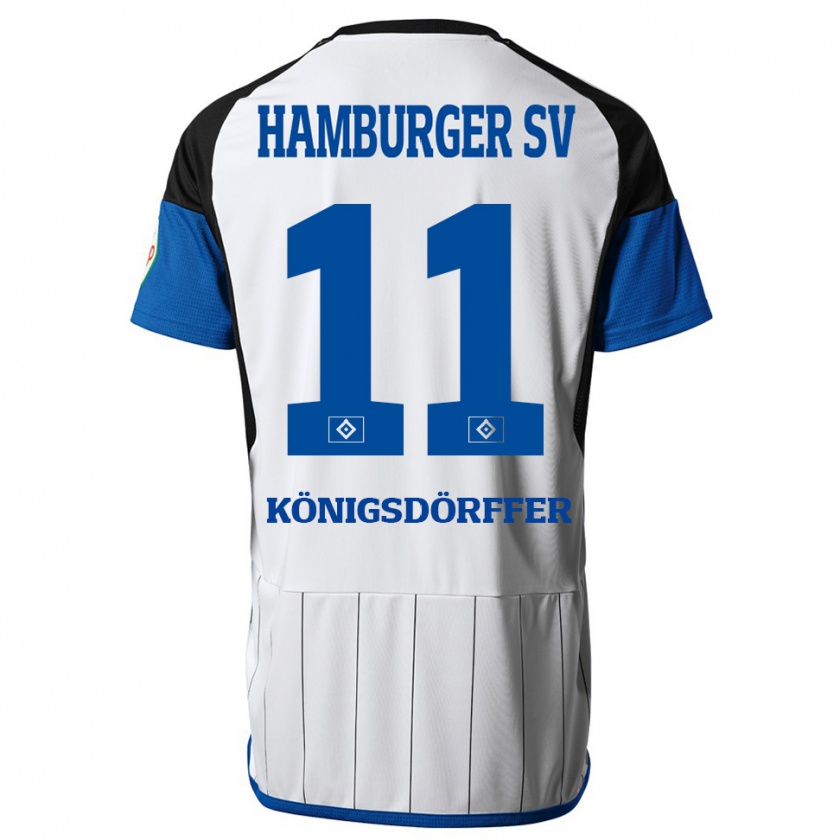 Kandiny Kinderen Ransford Königsdörffer #11 Wit Thuisshirt Thuistenue 2023/24 T-Shirt België