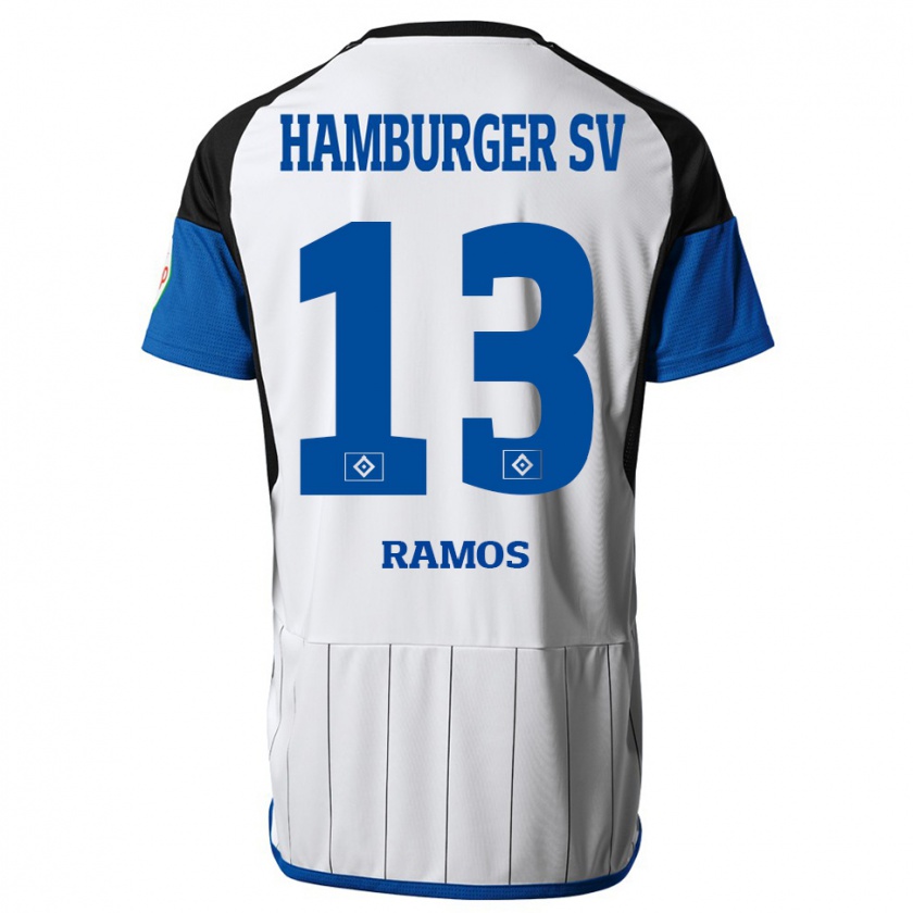 Kandiny Kinderen Guilherme Ramos #13 Wit Thuisshirt Thuistenue 2023/24 T-Shirt België