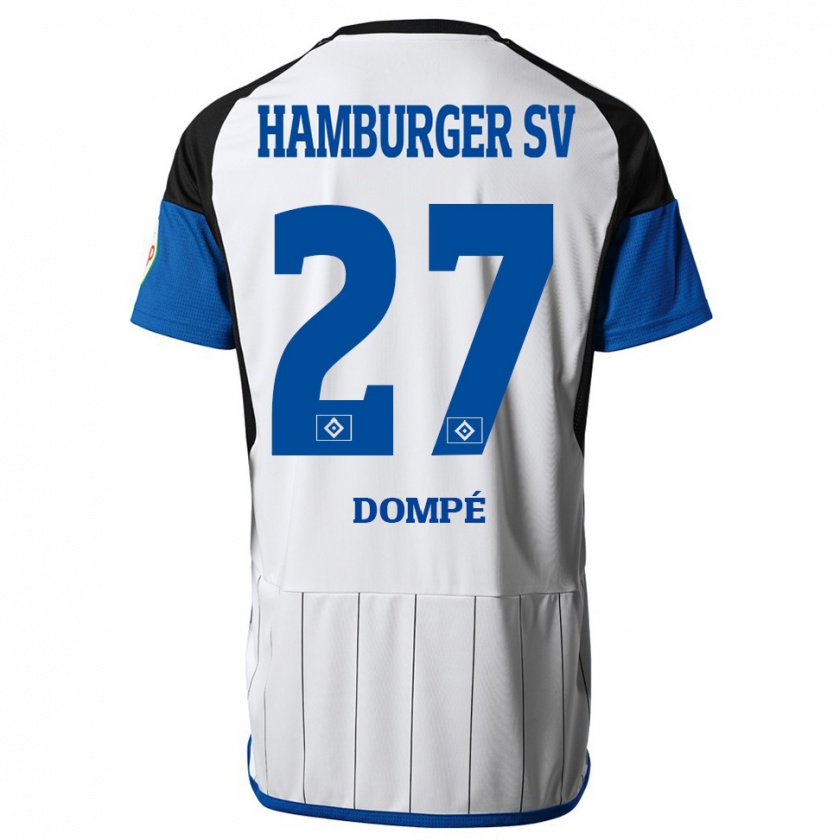 Kandiny Bambino Maglia Jean-Luc Dompé #27 Bianco Kit Gara Home 2023/24 Maglietta