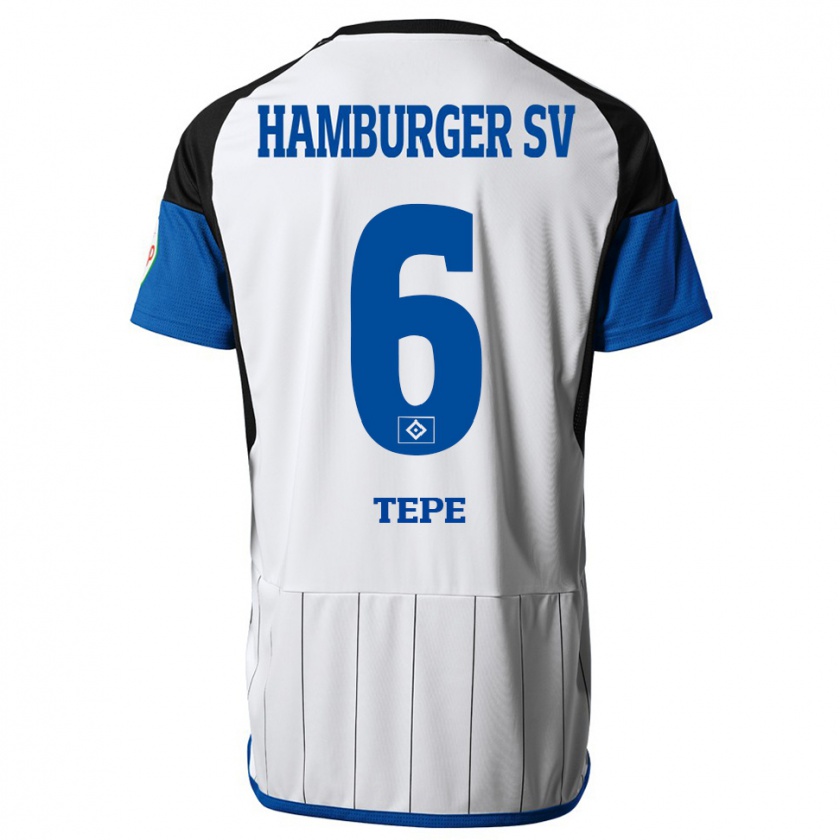 Kandiny Bambino Maglia Niklas Tepe #6 Bianco Kit Gara Home 2023/24 Maglietta