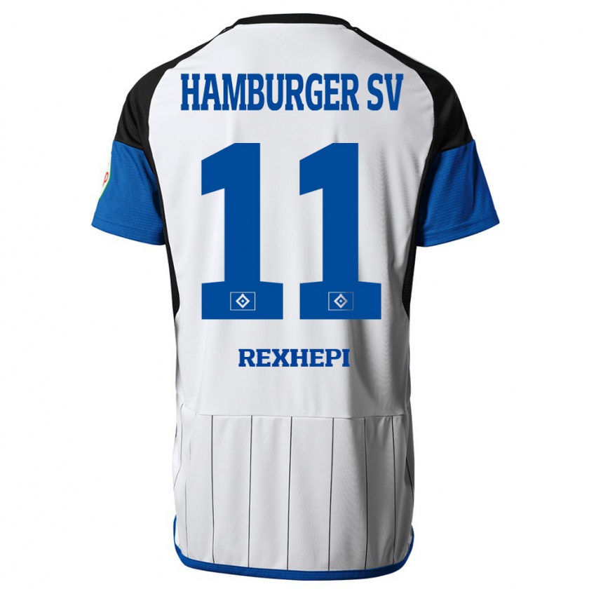 Kandiny Kinder Arlind Rexhepi #11 Weiß Heimtrikot Trikot 2023/24 T-Shirt Österreich