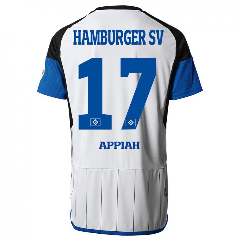 Kandiny Bambino Maglia Emmanuel Appiah #17 Bianco Kit Gara Home 2023/24 Maglietta