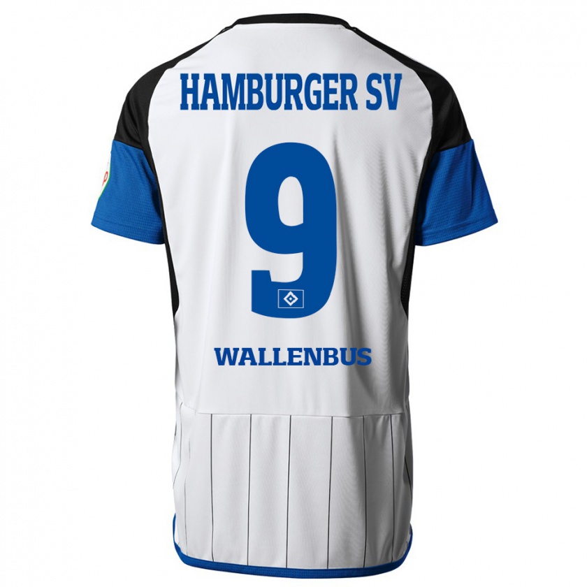 Kandiny Bambino Maglia Noah Wallenßus #9 Bianco Kit Gara Home 2023/24 Maglietta