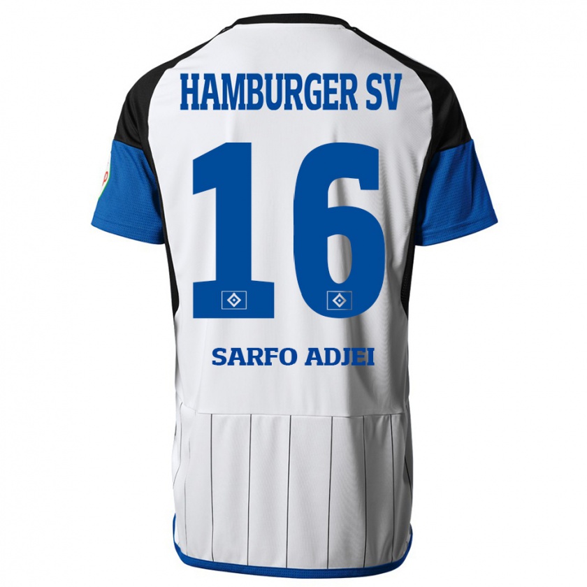 Kandiny Kinder Maximilian Sarfo-Adjei #16 Weiß Heimtrikot Trikot 2023/24 T-Shirt Österreich