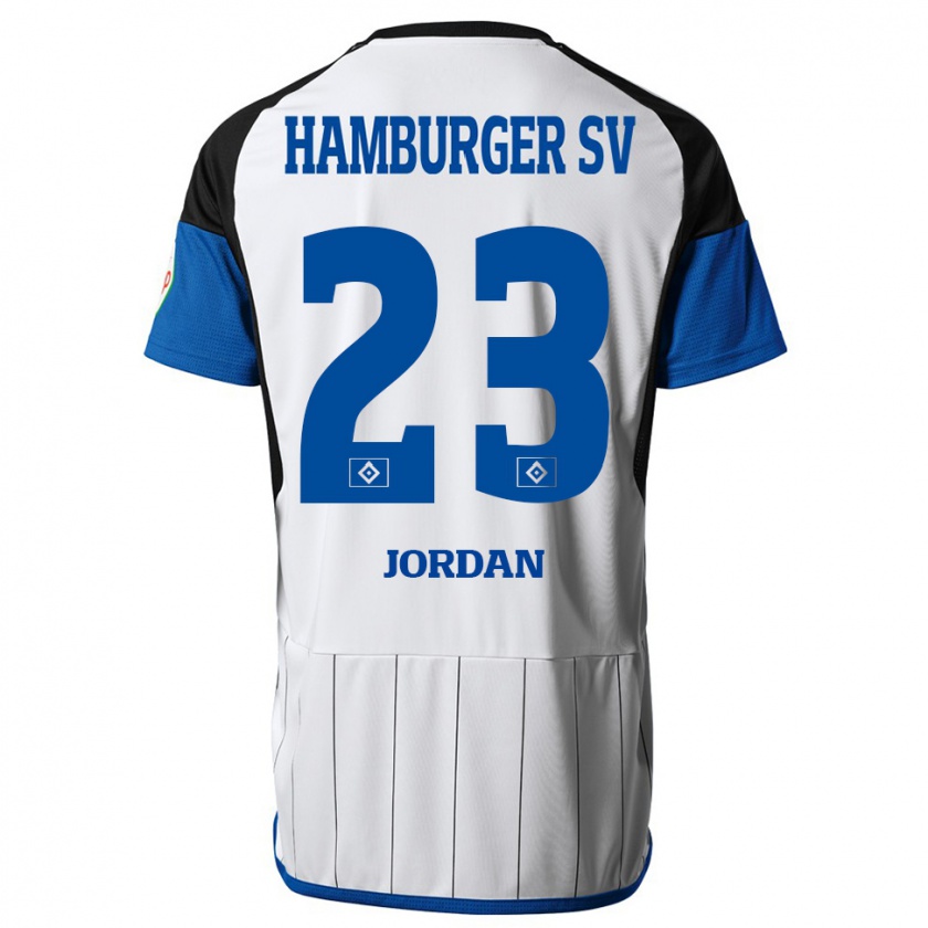 Kandiny Kinder Dominik Jordan #23 Weiß Heimtrikot Trikot 2023/24 T-Shirt Österreich