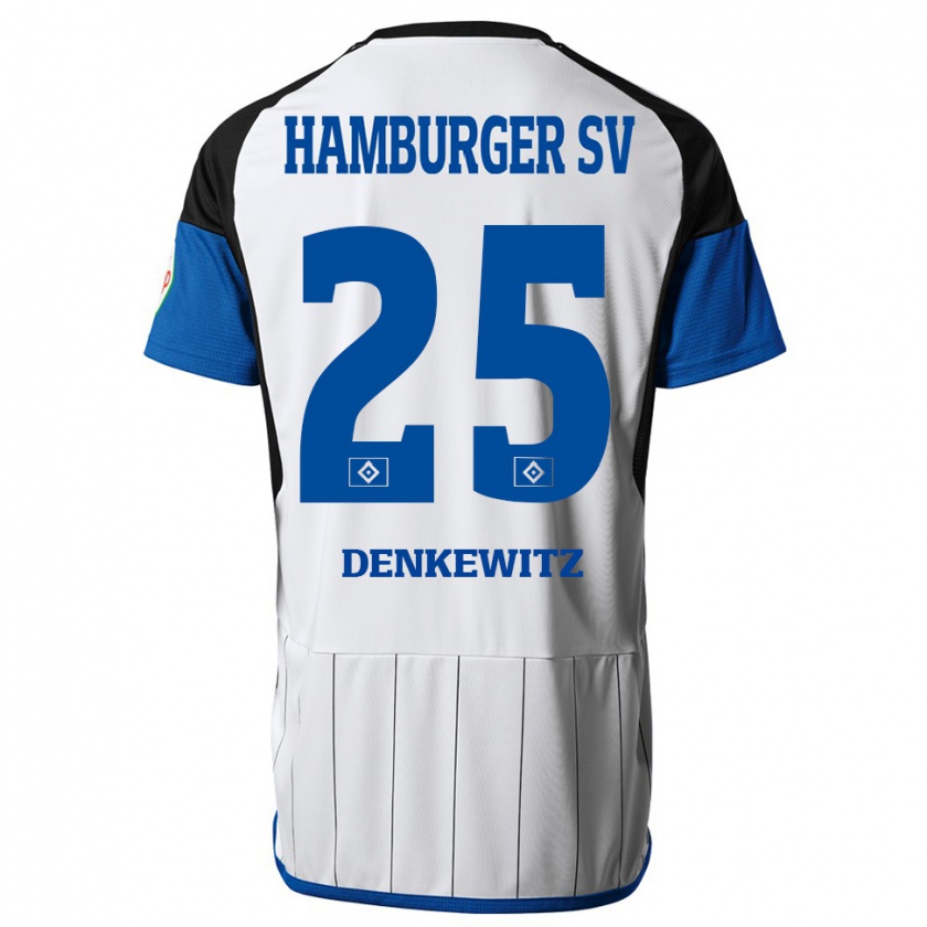 Kandiny Bambino Maglia Nick Denkewitz #25 Bianco Kit Gara Home 2023/24 Maglietta