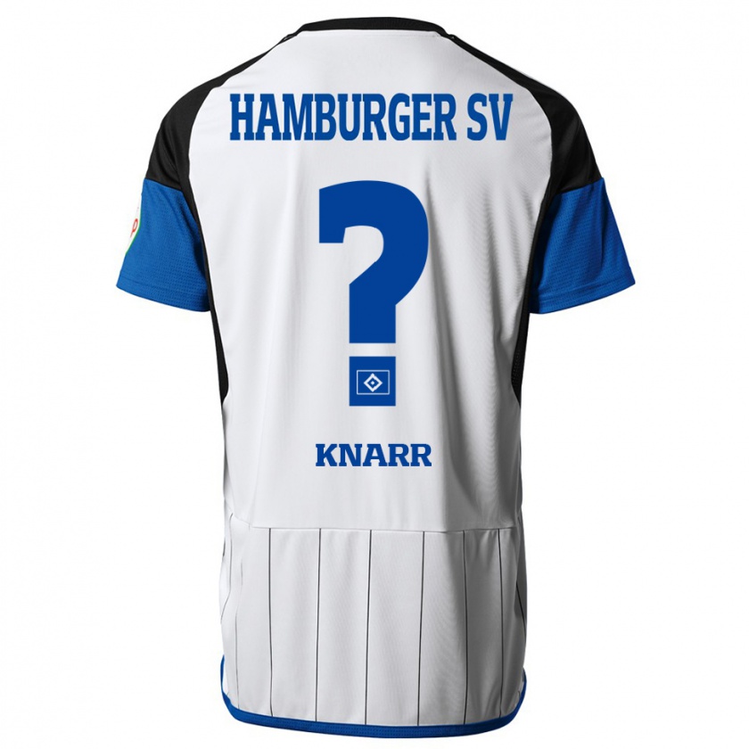 Kandiny Bambino Maglia Dennis Knarr #0 Bianco Kit Gara Home 2023/24 Maglietta