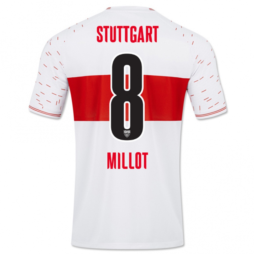 Kandiny Kinder Enzo Millot #8 Weiß Heimtrikot Trikot 2023/24 T-Shirt Österreich