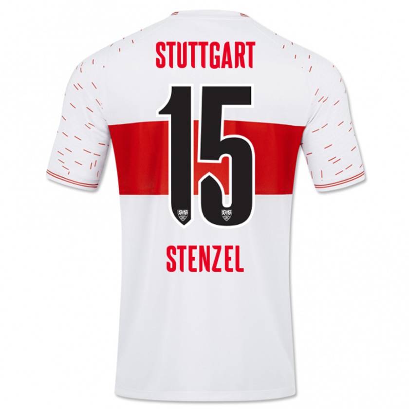 Kandiny Niño Camiseta Pascal Stenzel #15 Blanco 1ª Equipación 2023/24 La Camisa