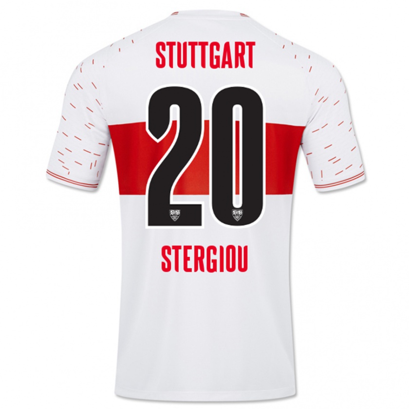 Kandiny Kinder Leonidas Stergiou #20 Weiß Heimtrikot Trikot 2023/24 T-Shirt Österreich