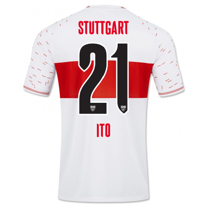 Kandiny Niño Camiseta Hiroki Ito #21 Blanco 1ª Equipación 2023/24 La Camisa