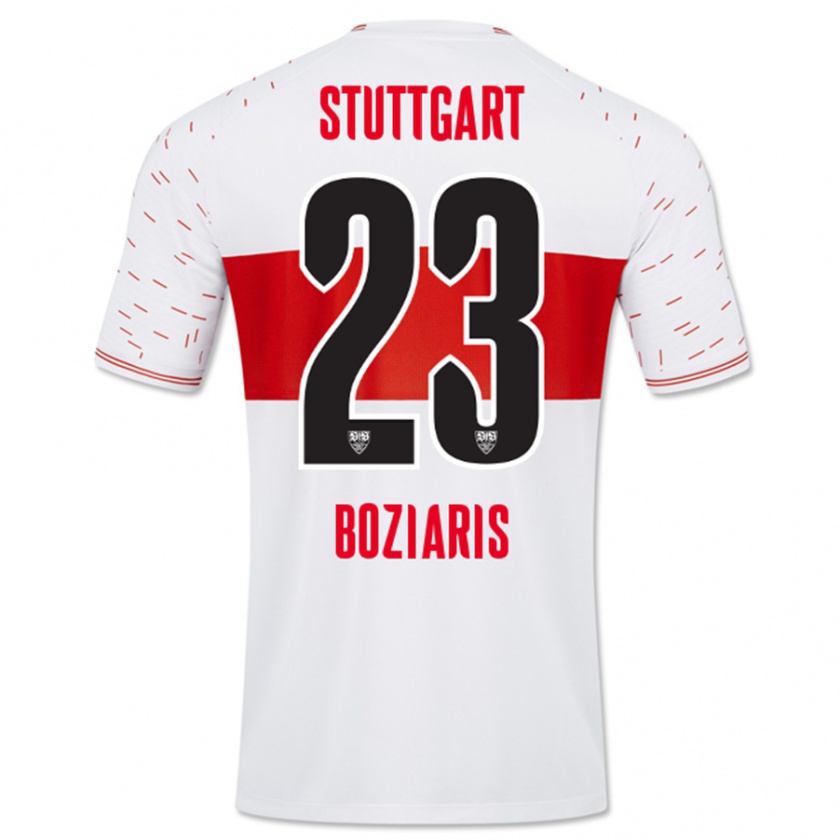 Kandiny Bambino Maglia Giannis Boziaris #23 Bianco Kit Gara Home 2023/24 Maglietta