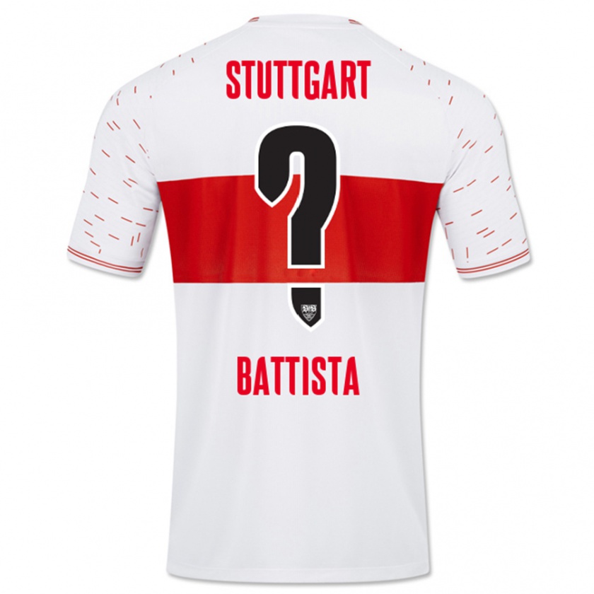 Kandiny Niño Camiseta Luca Battista #0 Blanco 1ª Equipación 2023/24 La Camisa