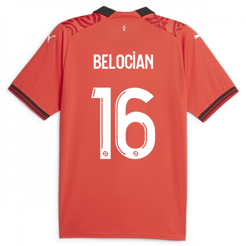 Kandiny Kinder Jeanuël Belocian #16 Rot Heimtrikot Trikot 2023/24 T-Shirt Österreich