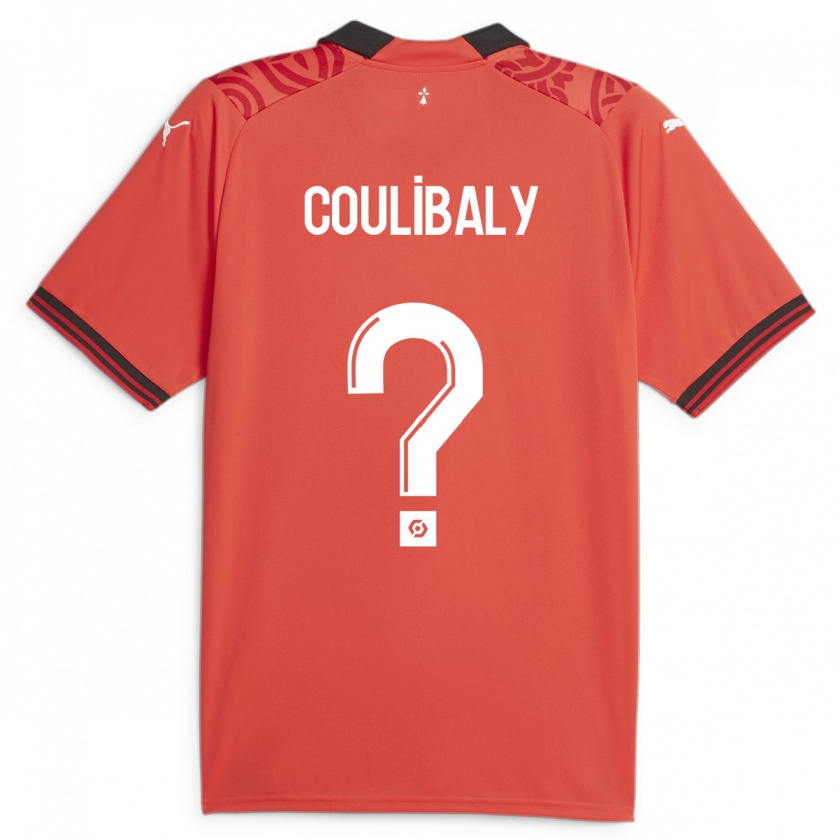 Kandiny Kinder Joël Coulibaly #0 Rot Heimtrikot Trikot 2023/24 T-Shirt Österreich