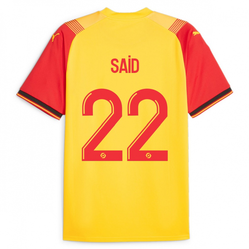 Kandiny Kinderen Wesley Saïd #22 Geel Thuisshirt Thuistenue 2023/24 T-Shirt België