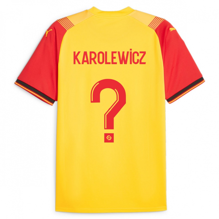 Kandiny Bambino Maglia Roman Karolewicz #0 Giallo Kit Gara Home 2023/24 Maglietta