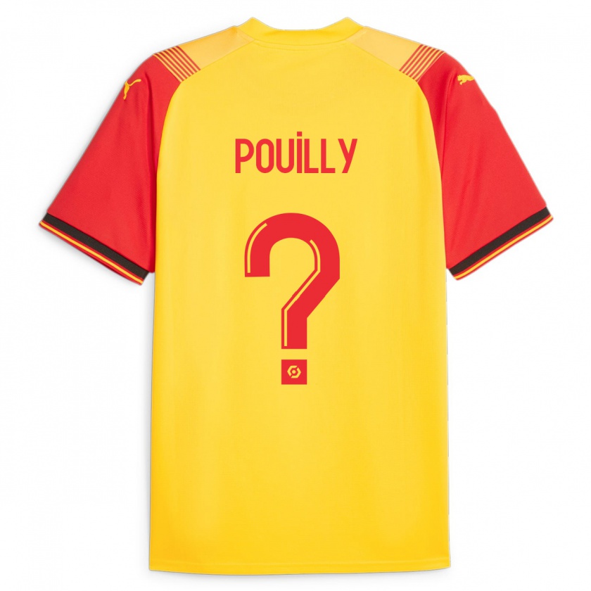 Kandiny Kinderen Tom Pouilly #0 Geel Thuisshirt Thuistenue 2023/24 T-Shirt België