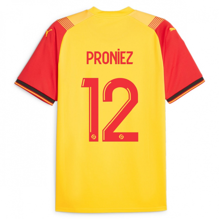 Kandiny Bambino Maglia Fany Proniez #12 Giallo Kit Gara Home 2023/24 Maglietta