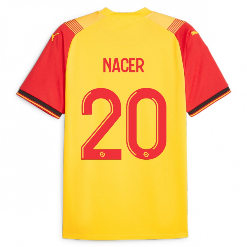 Kandiny Kinder Myriem Nacer #20 Gelb Heimtrikot Trikot 2023/24 T-Shirt Österreich