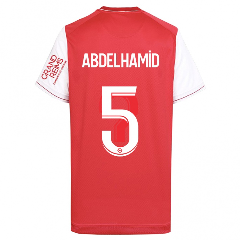 Kandiny Bambino Maglia Yunis Abdelhamid #5 Rosso Kit Gara Home 2023/24 Maglietta