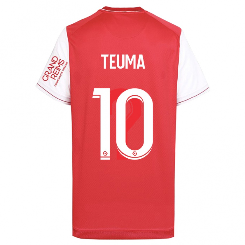 Kandiny Kinderen Teddy Teuma #10 Rood Thuisshirt Thuistenue 2023/24 T-Shirt België