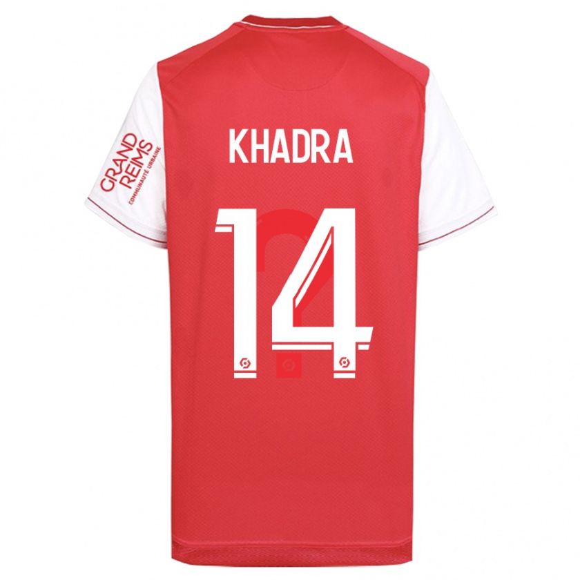 Kandiny Kinderen Reda Khadra #14 Rood Thuisshirt Thuistenue 2023/24 T-Shirt België