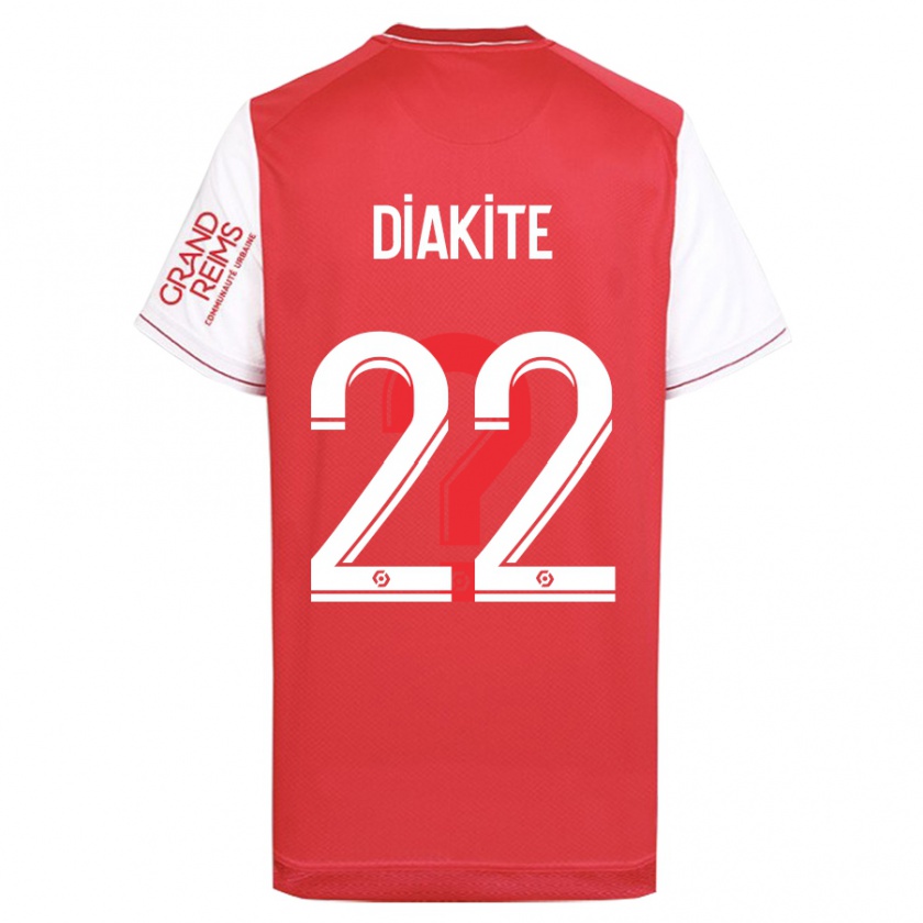 Kandiny Bambino Maglia Oumar Diakité #22 Rosso Kit Gara Home 2023/24 Maglietta