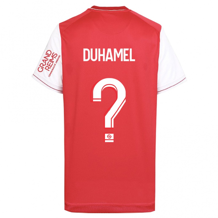 Kandiny Kinderen Lino Duhamel #0 Rood Thuisshirt Thuistenue 2023/24 T-Shirt België