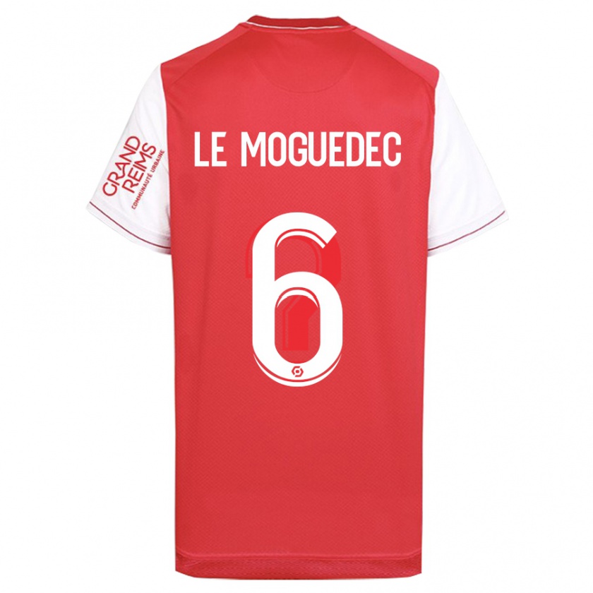 Kandiny Kinderen Anaële Le Moguédec #6 Rood Thuisshirt Thuistenue 2023/24 T-Shirt België