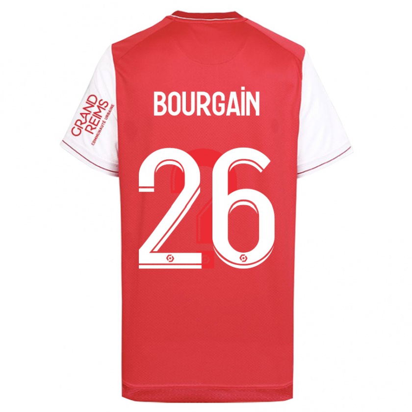 Kandiny Bambino Maglia Lea Bourgain #26 Rosso Kit Gara Home 2023/24 Maglietta