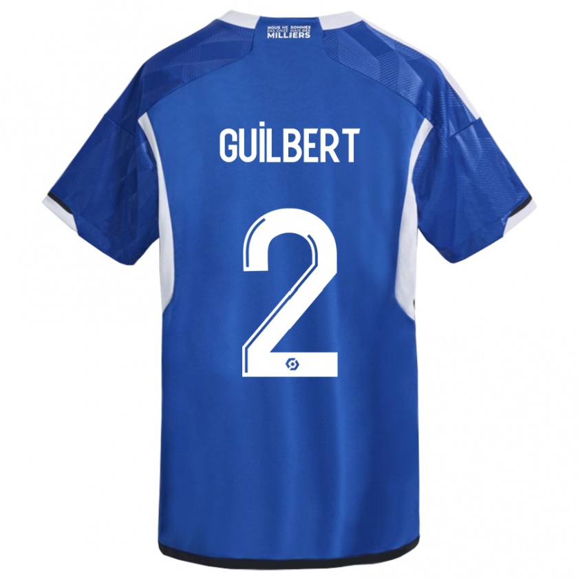 Kandiny Kinderen Frédéric Guilbert #2 Blauw Thuisshirt Thuistenue 2023/24 T-Shirt België