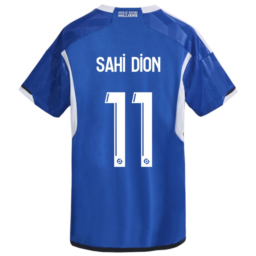 Kandiny Kinderen Moïse Sahi Dion #11 Blauw Thuisshirt Thuistenue 2023/24 T-Shirt België