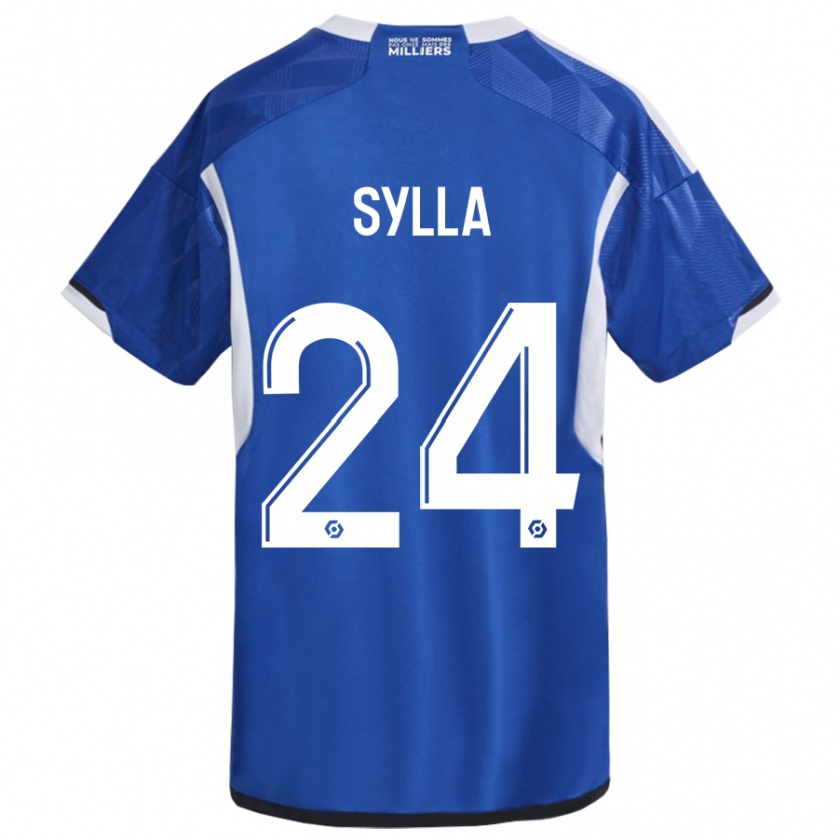 Kandiny Bambino Maglia Abakar Sylla #24 Blu Kit Gara Home 2023/24 Maglietta