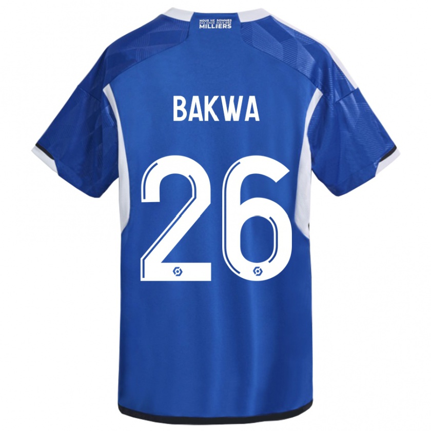 Kandiny Bambino Maglia Dilane Bakwa #26 Blu Kit Gara Home 2023/24 Maglietta