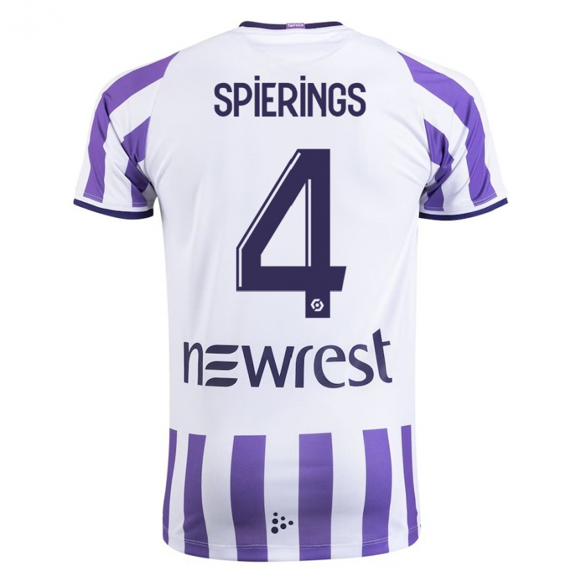 Kandiny Bambino Maglia Stijn Spierings #4 Bianco Kit Gara Home 2023/24 Maglietta