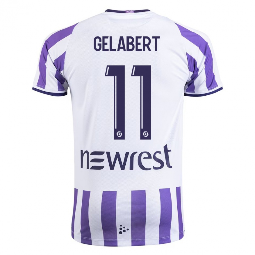 Kandiny Kinderen César Gelabert #11 Wit Thuisshirt Thuistenue 2023/24 T-Shirt België