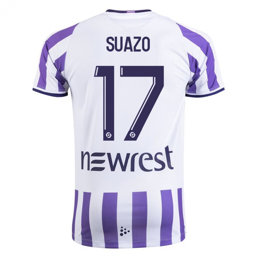 Kandiny Bambino Maglia Gabriel Suazo #17 Bianco Kit Gara Home 2023/24 Maglietta