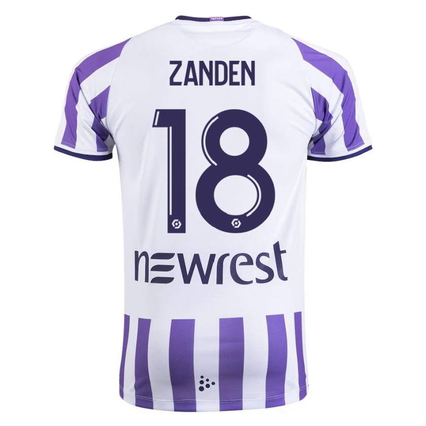 Kandiny Bambino Maglia Oliver Zandén #18 Bianco Kit Gara Home 2023/24 Maglietta