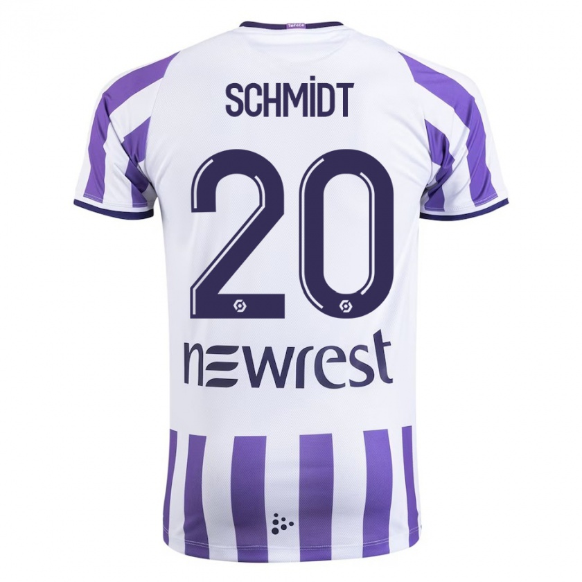 Kandiny Niño Camiseta Niklas Schmidt #20 Blanco 1ª Equipación 2023/24 La Camisa