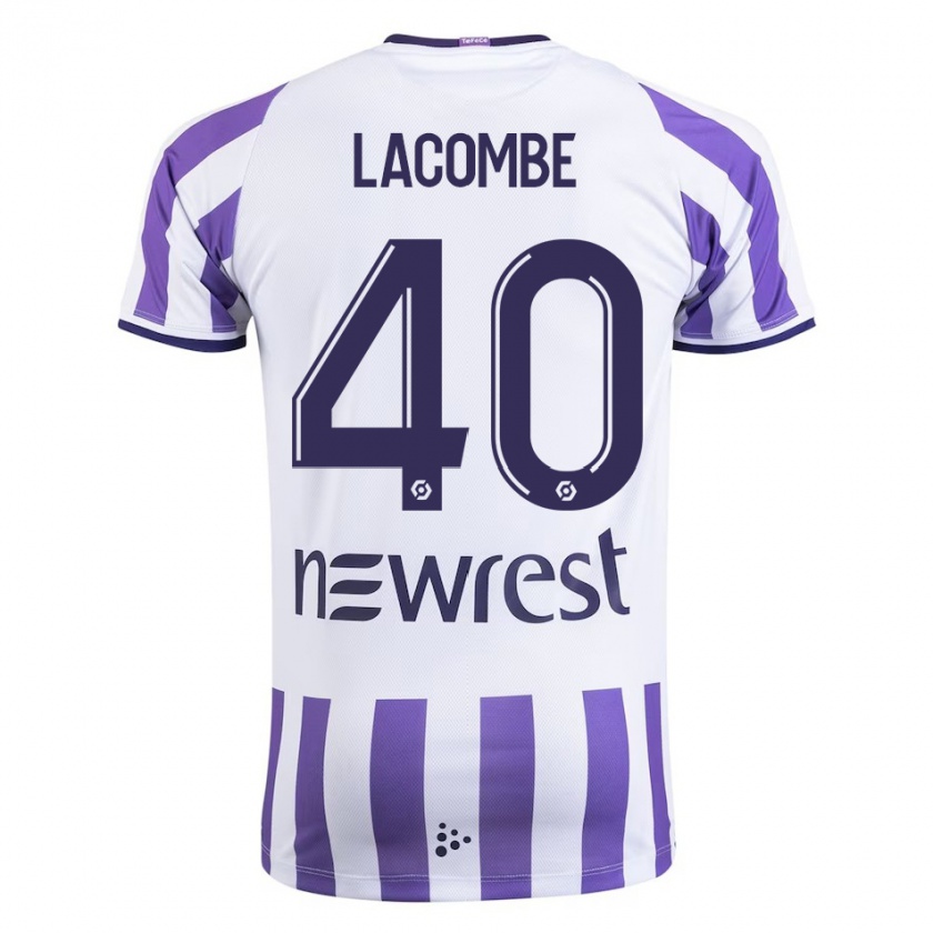 Kandiny Bambino Maglia Justin Lacombe #40 Bianco Kit Gara Home 2023/24 Maglietta