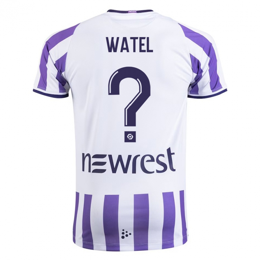 Kandiny Niño Camiseta Kylian Watel #0 Blanco 1ª Equipación 2023/24 La Camisa