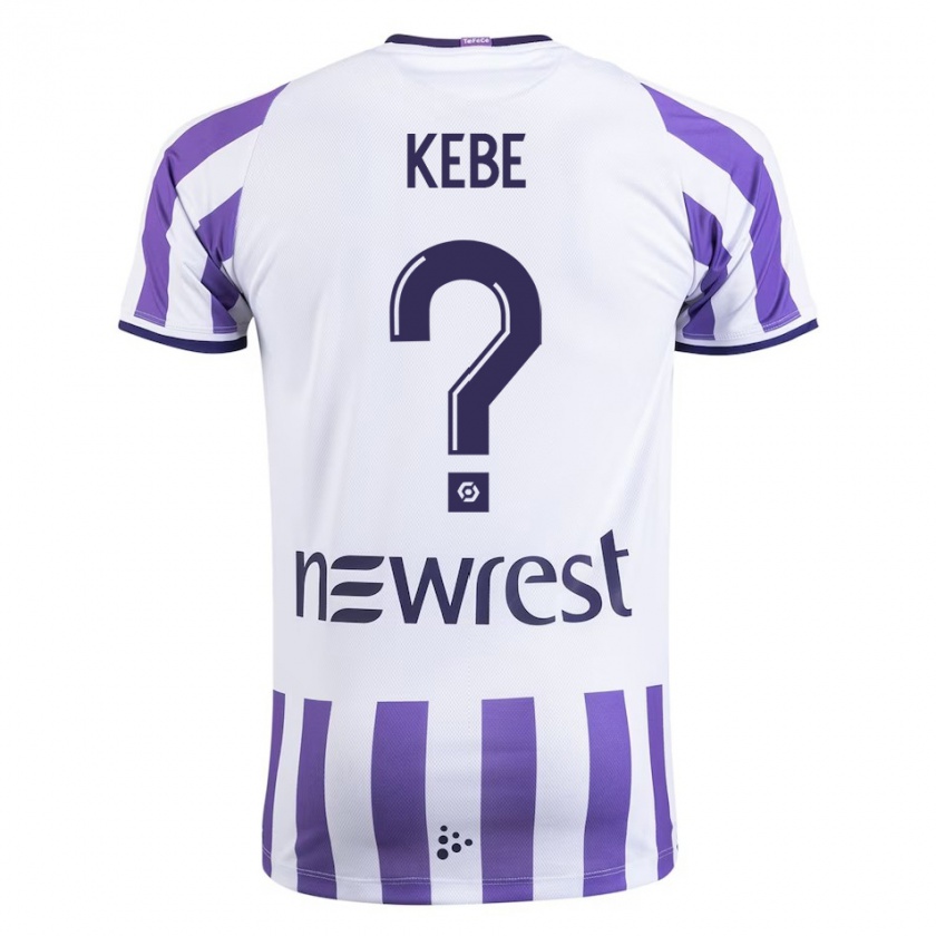 Kandiny Niño Camiseta Mamadou Kébé #0 Blanco 1ª Equipación 2023/24 La Camisa