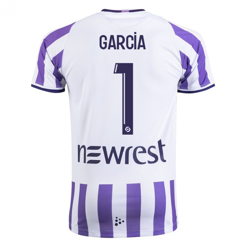 Kandiny Niño Camiseta Deborah Garcia #1 Blanco 1ª Equipación 2023/24 La Camisa