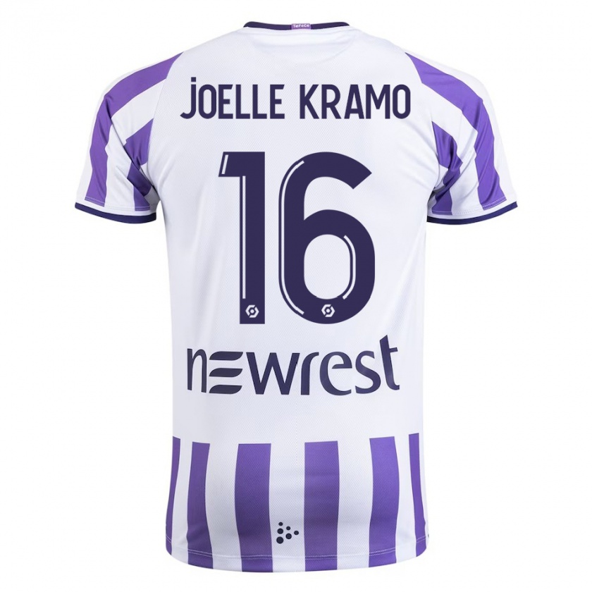 Kandiny Niño Camiseta Marie Joelle Kramo #16 Blanco 1ª Equipación 2023/24 La Camisa