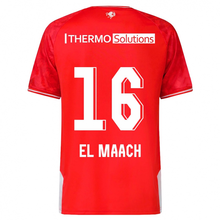 Kandiny Niño Camiseta Issam El Maach #16 Rojo 1ª Equipación 2023/24 La Camisa