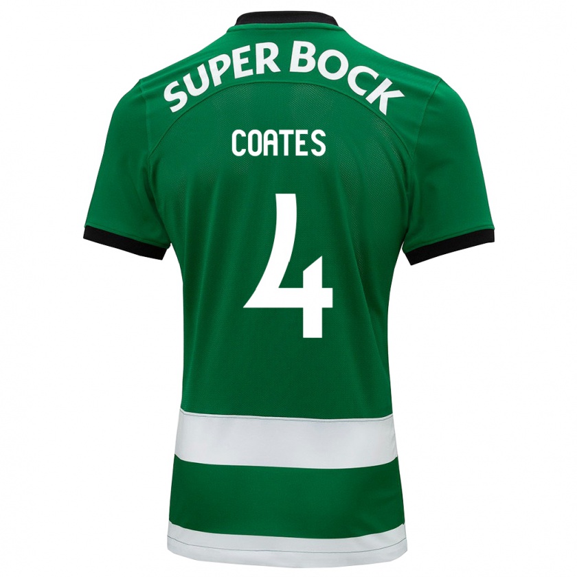 Kandiny Niño Camiseta Sebastián Coates #4 Verde 1ª Equipación 2023/24 La Camisa