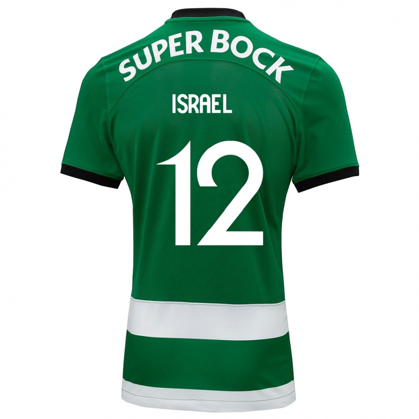 Kandiny Bambino Maglia Franco Israel #12 Verde Kit Gara Home 2023/24 Maglietta